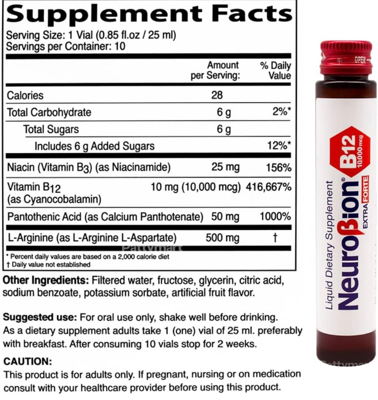 Neurobion Extra Forte B12 De 10,000 mcg