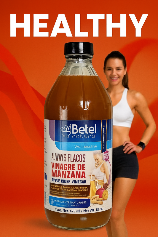 BETEL ALWAYS FLACOS VINAGRE DE MANZANA 16oz